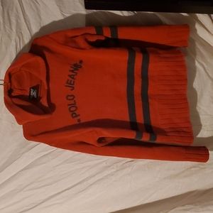 Polo Hooded Knit Sweatshirt